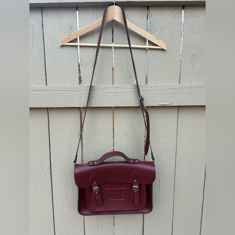 The Cambridge Satchel Company Crossbody Bag Oxblood Made in England
